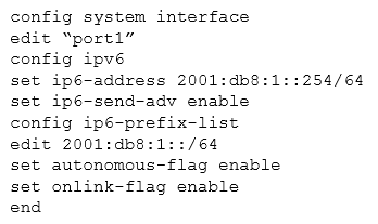 interface fortigate configured commands following